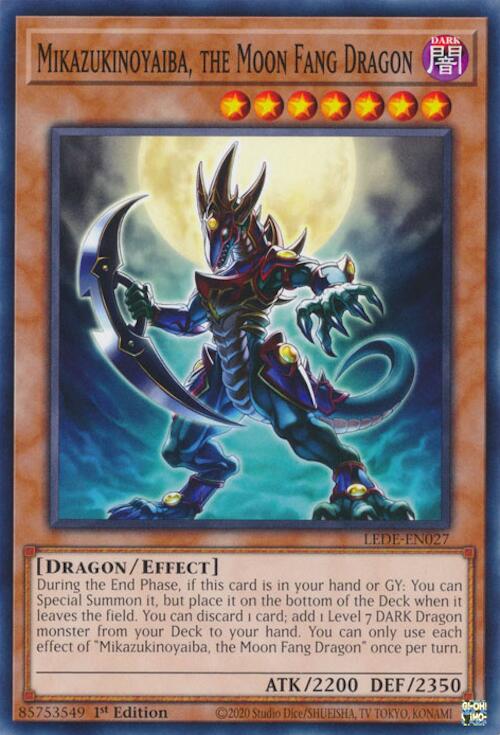 Mikazukinoyaiba, the Moon Fang Dragon [LEDE-EN027] Common | Card Merchant Takapuna