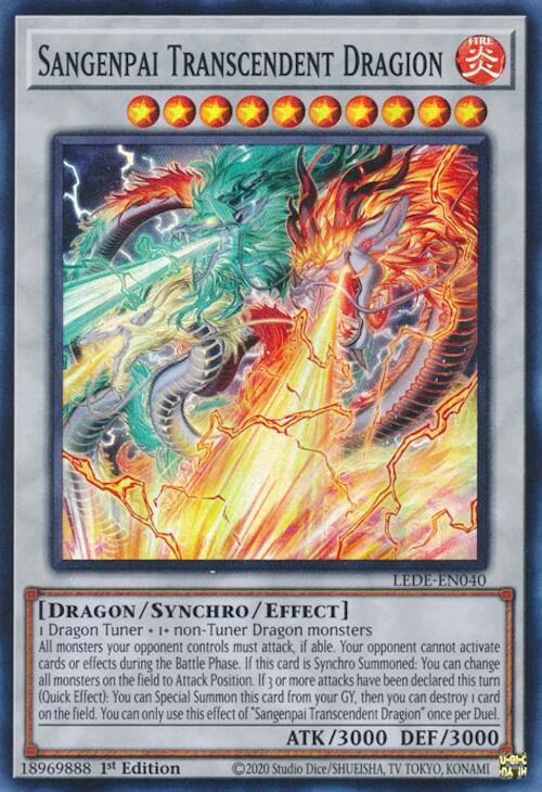 Sangenpai Transcendent Dragion [LEDE-EN040] Super Rare | Card Merchant Takapuna