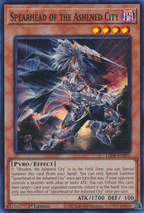 Spearhead of the Ashened City [LEDE-EN091] Super Rare | Card Merchant Takapuna