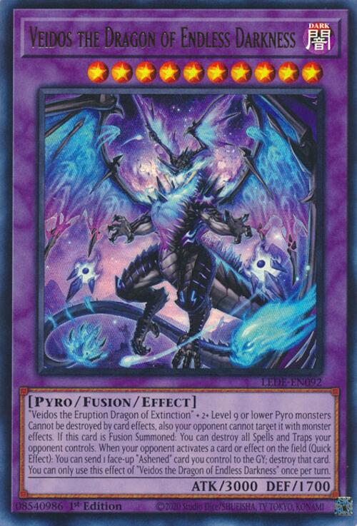 Veidos the Dragon of Endless Darkness [LEDE-EN092] Ultra Rare | Card Merchant Takapuna