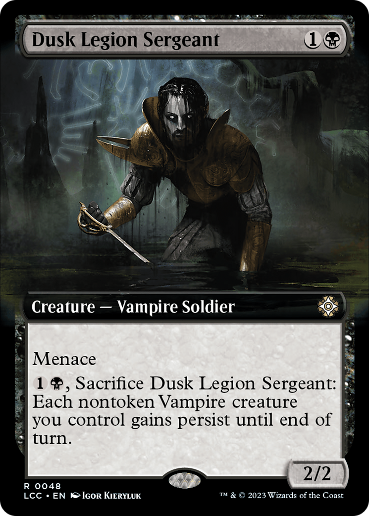 Dusk Legion Sergeant (Extended Art) [The Lost Caverns of Ixalan Commander] | Card Merchant Takapuna