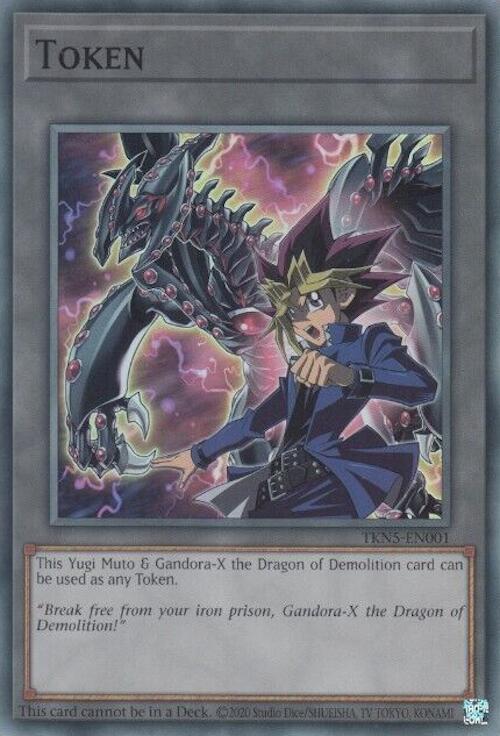 Token: Yugi Muto and Gandora-X the Dragon of Demolition [TKN5-EN001] Super Rare | Card Merchant Takapuna