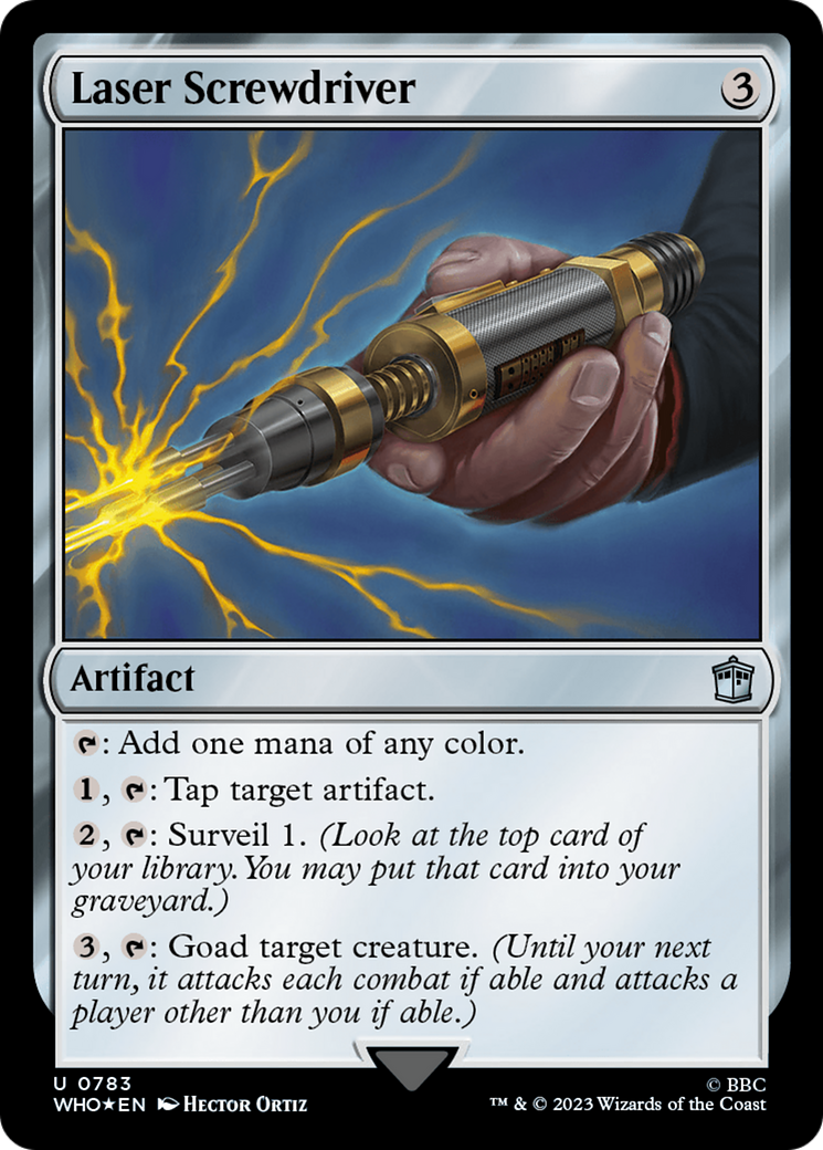 Laser Screwdriver (Surge Foil) [Doctor Who] | Card Merchant Takapuna