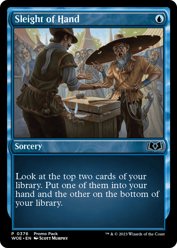 Sleight of Hand (Promo Pack) [Wilds of Eldraine Promos] | Card Merchant Takapuna