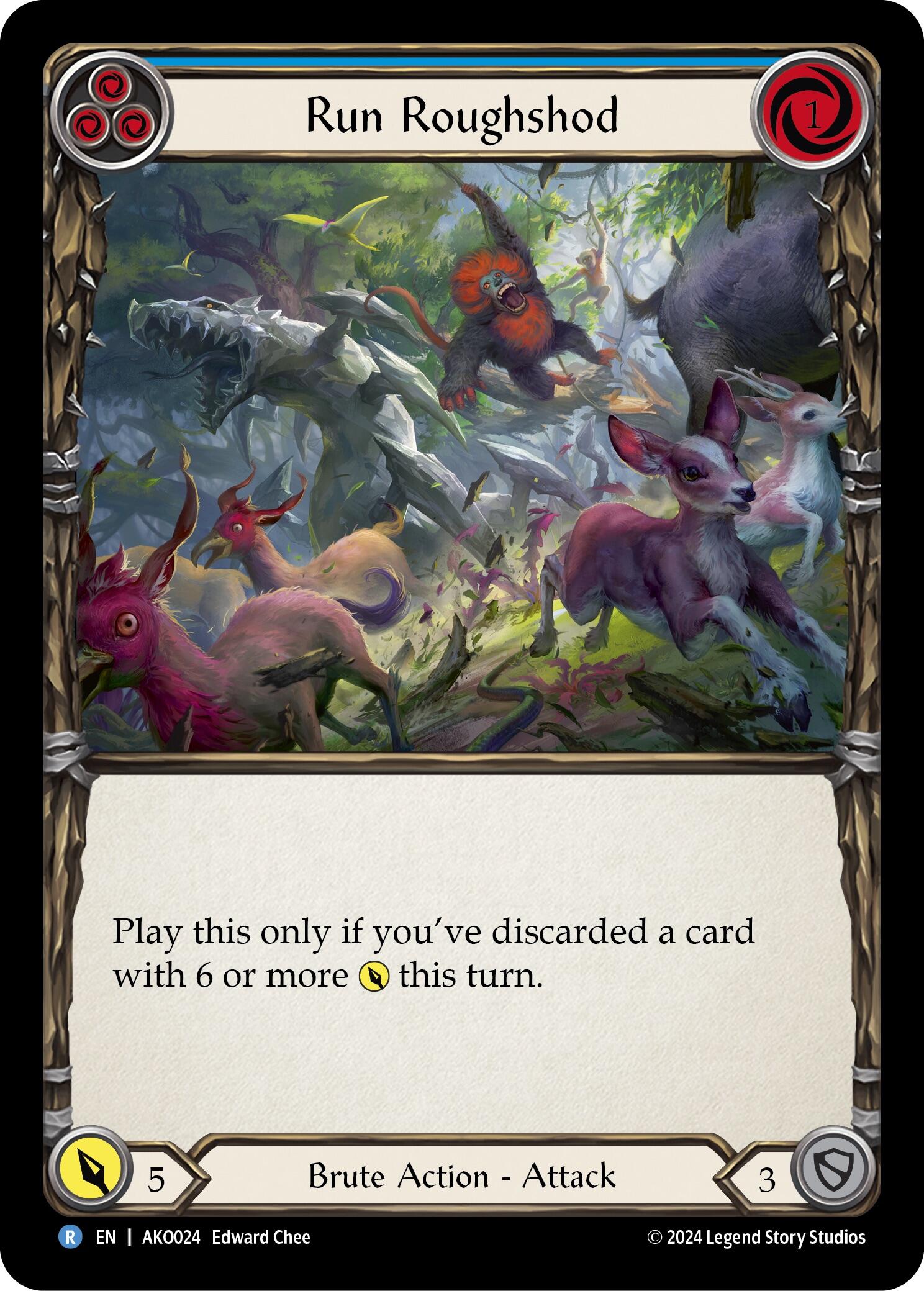 Run Roughshod [AKO024] (Armory Deck: Kayo)  Rainbow Foil | Card Merchant Takapuna