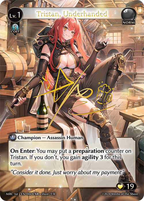 Tristan, Underhanded (CSR) (004) [Mercurial Heart] | Card Merchant Takapuna