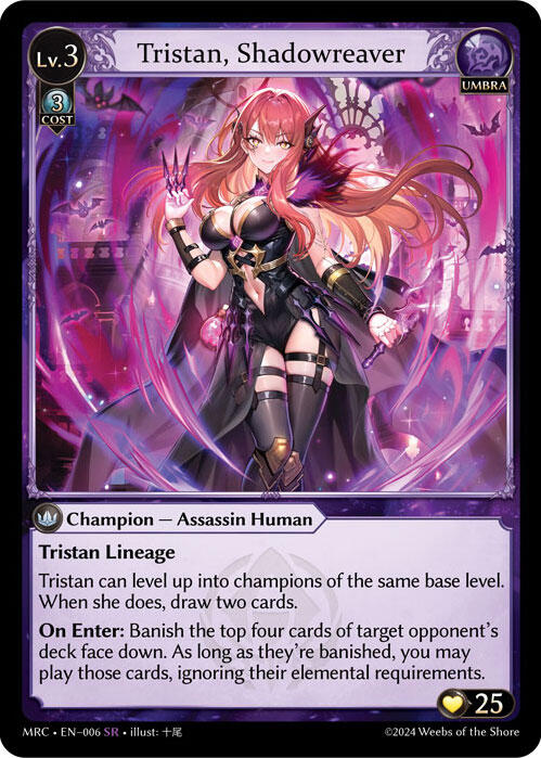 Tristan, Shadowreaver (006) [Mercurial Heart] | Card Merchant Takapuna