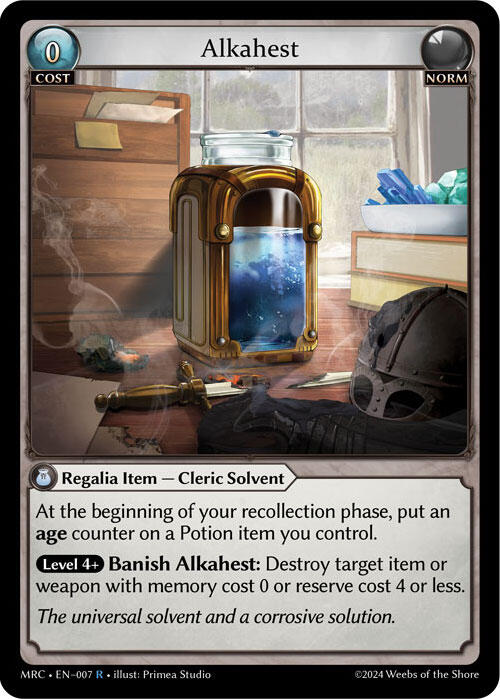 Alkahest (007) [Mercurial Heart] | Card Merchant Takapuna