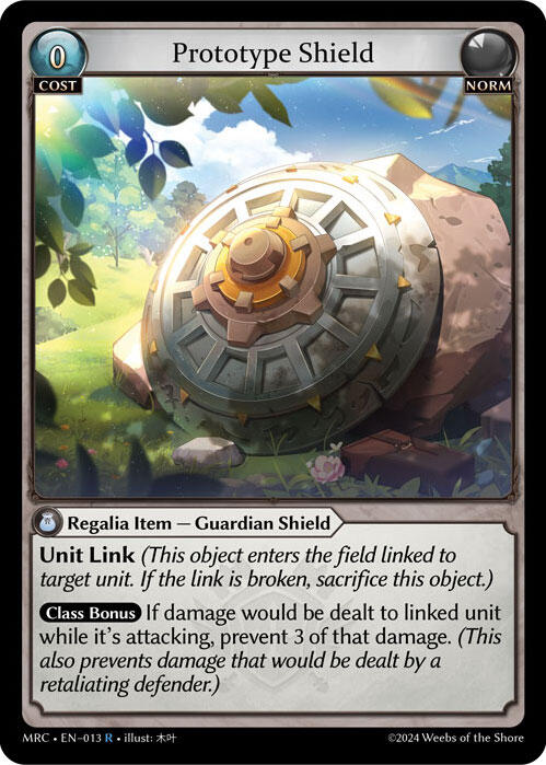 Prototype Shield (013) [Mercurial Heart] | Card Merchant Takapuna