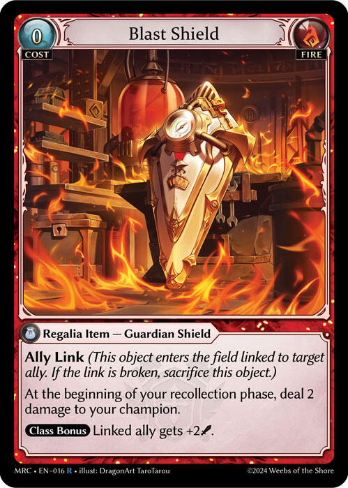 Blast Shield (016) [Mercurial Heart] | Card Merchant Takapuna