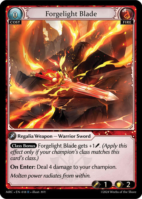 Forgelight Blade (018) [Mercurial Heart] | Card Merchant Takapuna