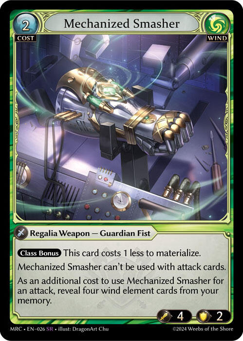 Mechanized Smasher (026) [Mercurial Heart] | Card Merchant Takapuna