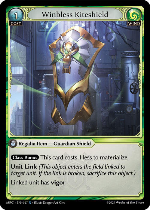 Winbless Kiteshield (027) [Mercurial Heart] | Card Merchant Takapuna