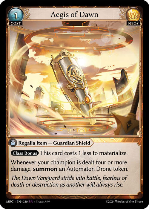 Aegis of Dawn (030) [Mercurial Heart] | Card Merchant Takapuna