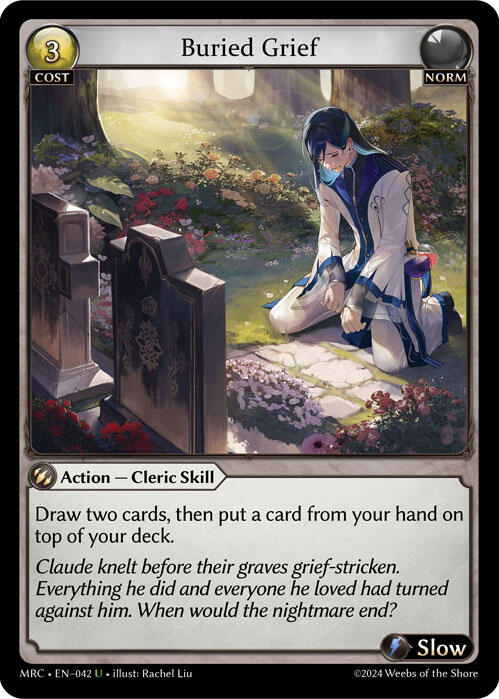 Buried Grief (042) [Mercurial Heart] | Card Merchant Takapuna