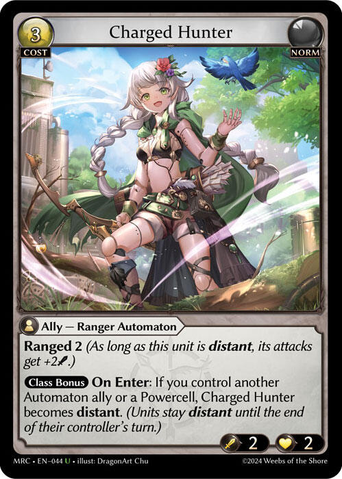 Charged Hunter (044) [Mercurial Heart] | Card Merchant Takapuna