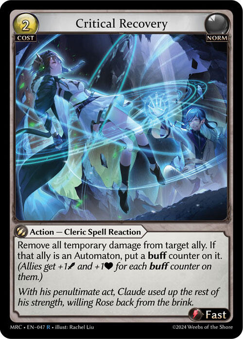 Critical Recovery (047) [Mercurial Heart] | Card Merchant Takapuna