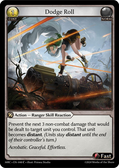 Dodge Roll (048) [Mercurial Heart] | Card Merchant Takapuna