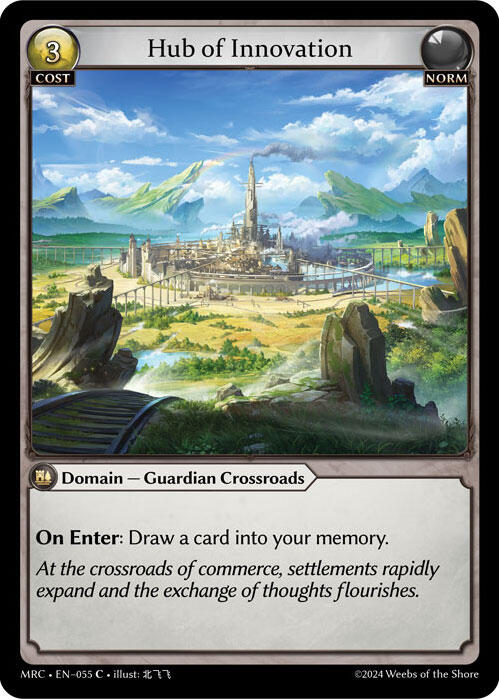 Hub of Innovation (055) [Mercurial Heart] | Card Merchant Takapuna