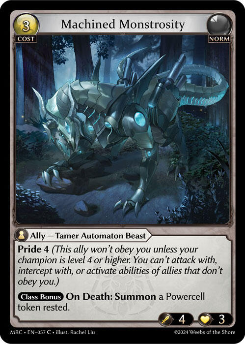 Machined Monstrosity (057) [Mercurial Heart] | Card Merchant Takapuna