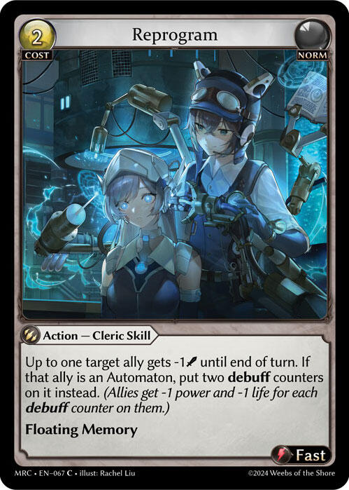 Reprogram (067) [Mercurial Heart] | Card Merchant Takapuna