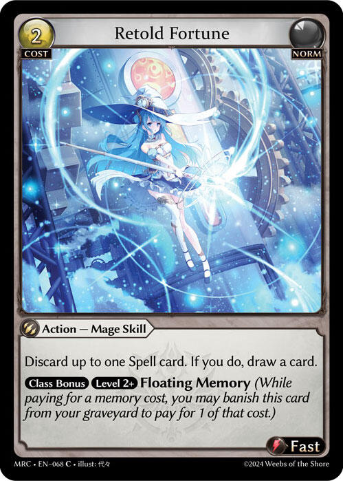 Retold Fortune (068) [Mercurial Heart] | Card Merchant Takapuna