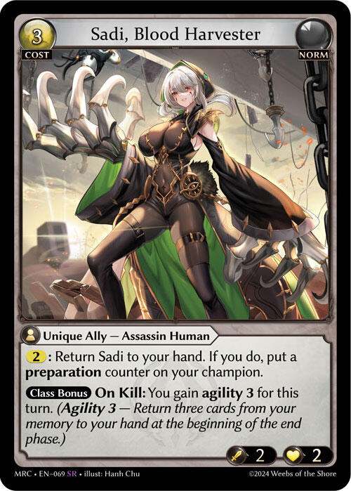 Sadi, Blood Harvester (CSR) (069) [Mercurial Heart] | Card Merchant Takapuna