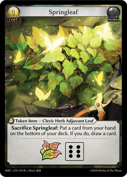 Springleaf (074) [Mercurial Heart] | Card Merchant Takapuna