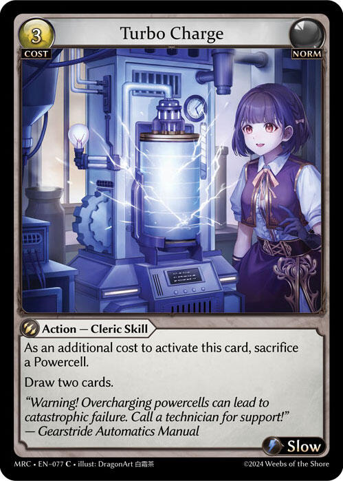 Turbo Charge (077) [Mercurial Heart] | Card Merchant Takapuna