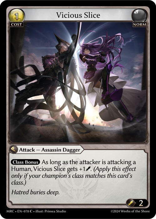 Vicious Slice (078) [Mercurial Heart] | Card Merchant Takapuna