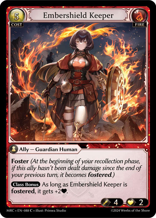 Embershield Keeper (088) [Mercurial Heart] | Card Merchant Takapuna