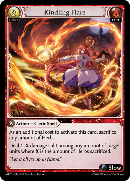 Kindling Flare (089) [Mercurial Heart] | Card Merchant Takapuna