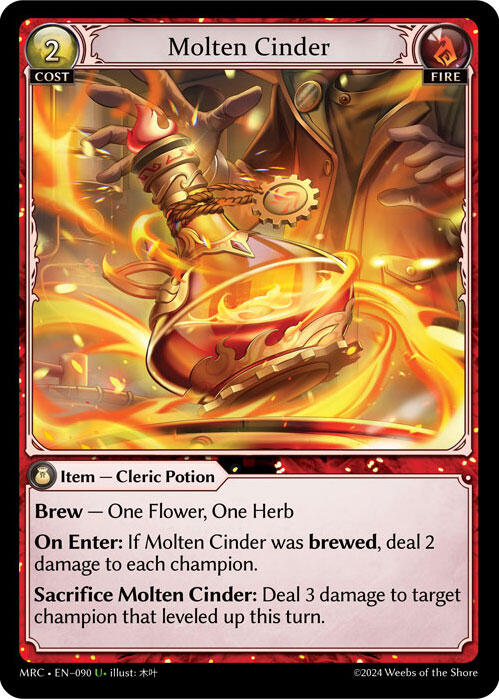 Molten Cinder (090) [Mercurial Heart] | Card Merchant Takapuna