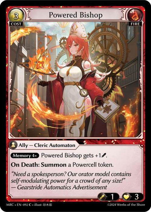 Powered Bishop (092) [Mercurial Heart] | Card Merchant Takapuna