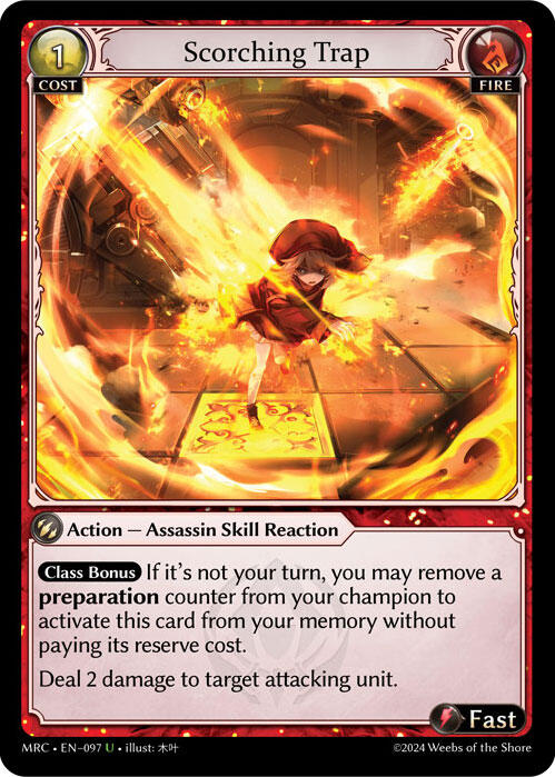 Scorching Trap (097) [Mercurial Heart] | Card Merchant Takapuna