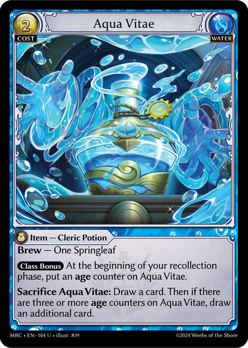 Aqua Vitae (104) [Mercurial Heart] | Card Merchant Takapuna