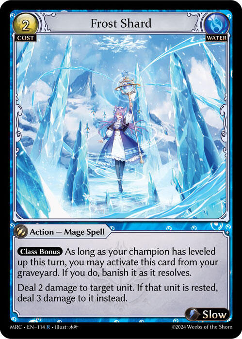 Frost Shard (114) [Mercurial Heart] | Card Merchant Takapuna