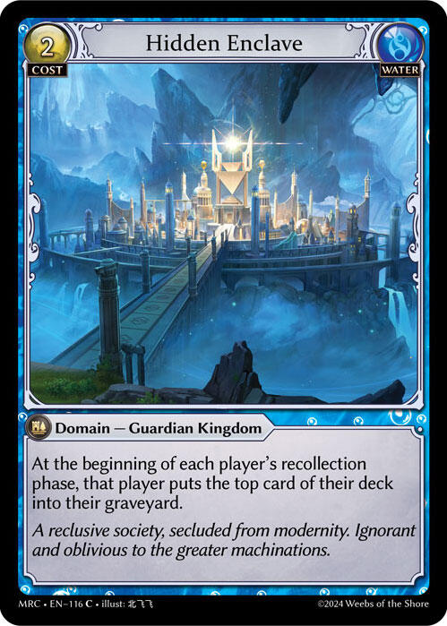 Hidden Enclave (116) [Mercurial Heart] | Card Merchant Takapuna