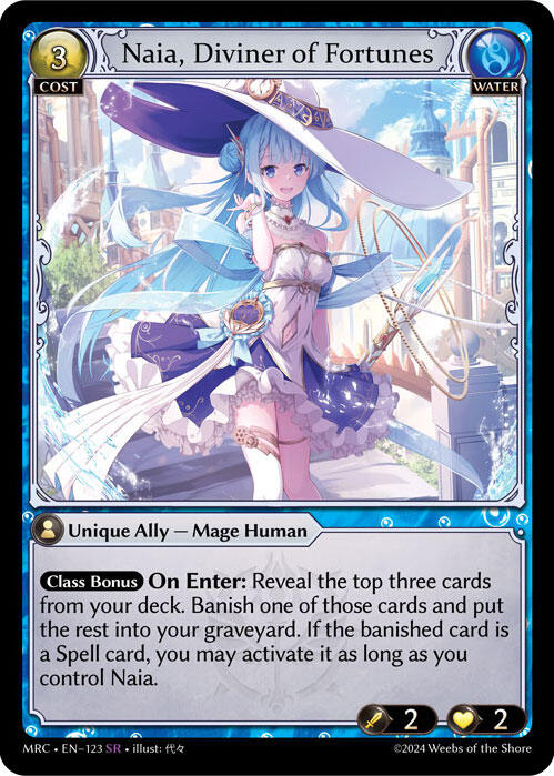 Naia, Diviner of Fortunes (123) [Mercurial Heart] | Card Merchant Takapuna