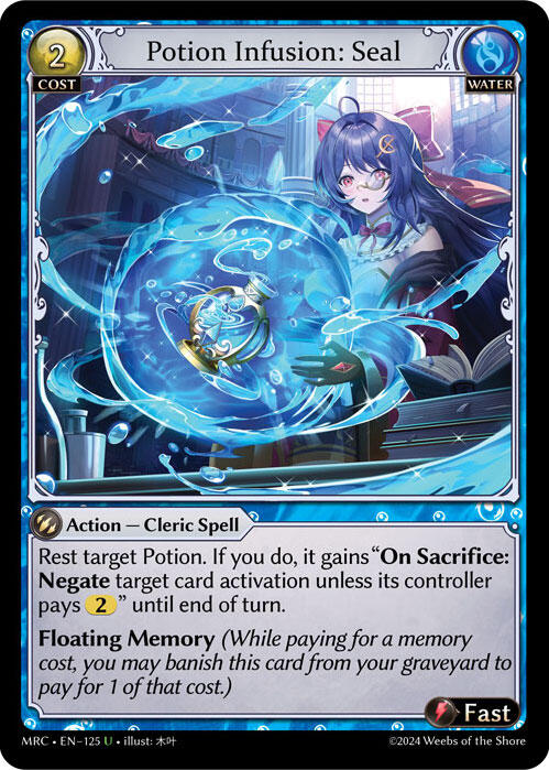 Potion Infusion: Seal (125) [Mercurial Heart] | Card Merchant Takapuna
