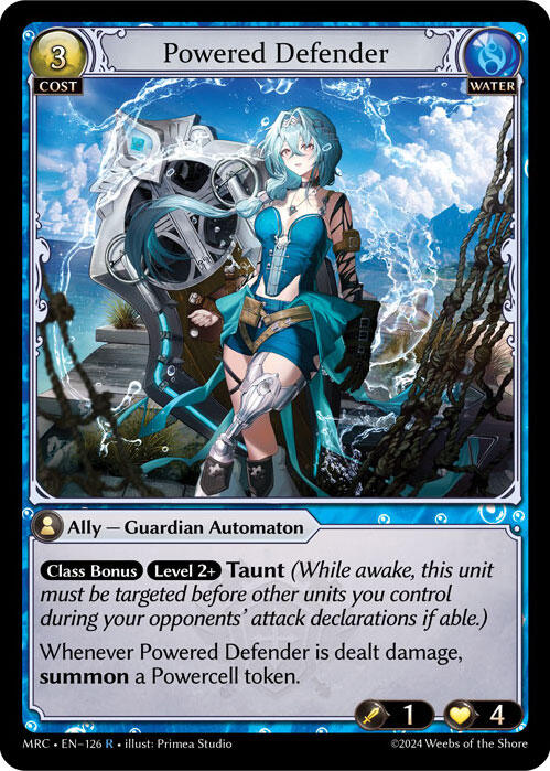Powered Defender (126) [Mercurial Heart] | Card Merchant Takapuna