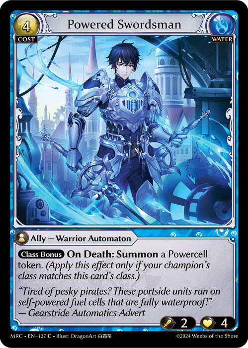 Powered Swordsman (127) [Mercurial Heart] | Card Merchant Takapuna