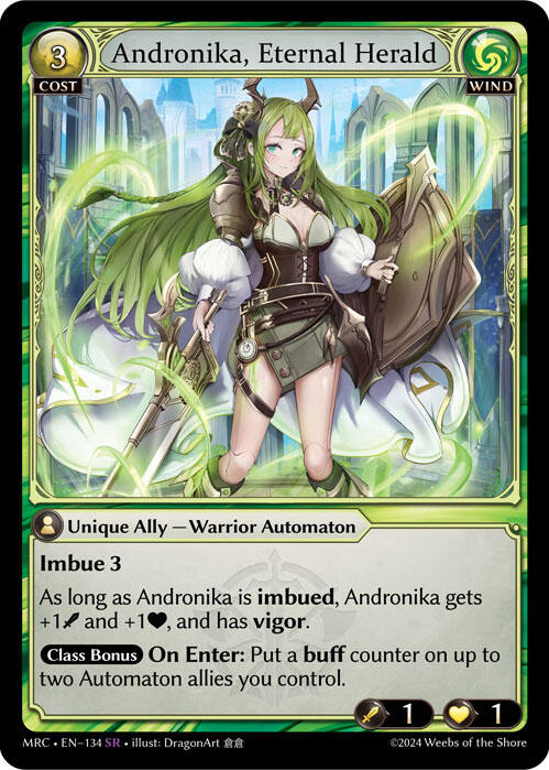 Andronika, Eternal Herald (134) [Mercurial Heart] | Card Merchant Takapuna