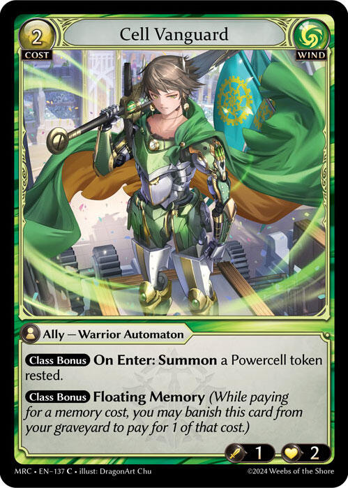 Cell Vanguard (137) [Mercurial Heart] | Card Merchant Takapuna