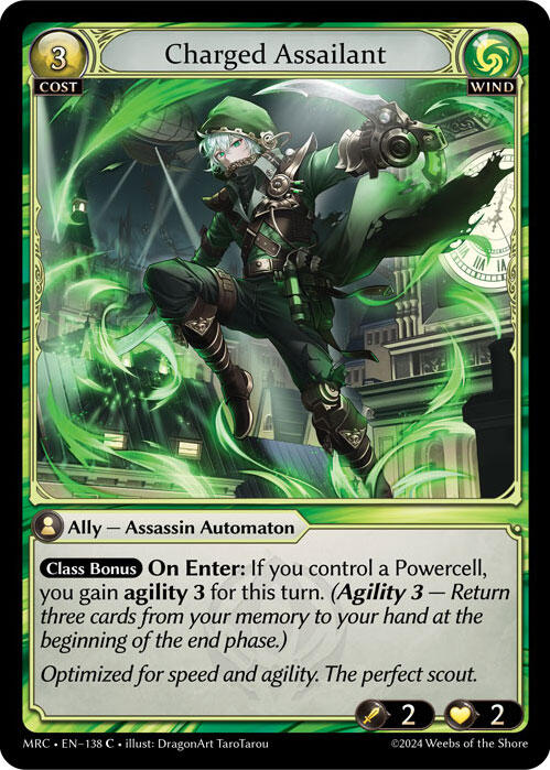Charged Assailant (138) [Mercurial Heart] | Card Merchant Takapuna