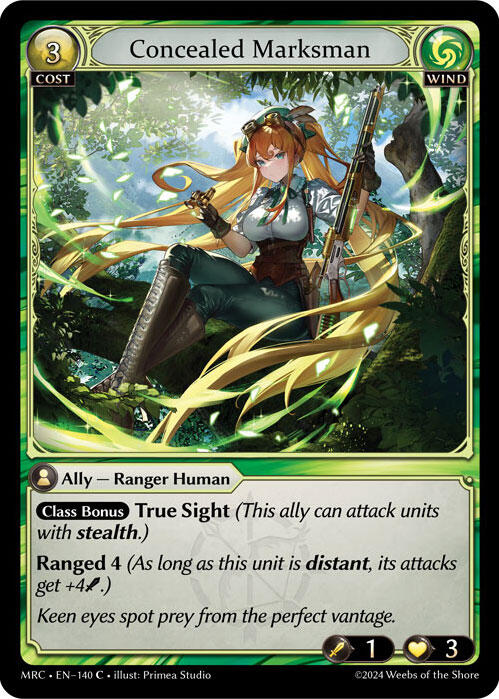 Concealed Marksman (140) [Mercurial Heart] | Card Merchant Takapuna