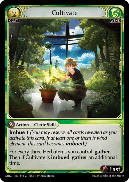 Cultivate (141) [Mercurial Heart] | Card Merchant Takapuna