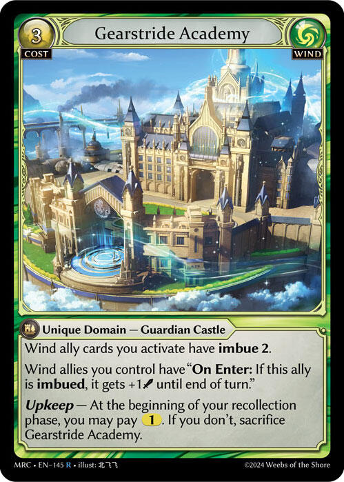 Gearstride Academy (145) [Mercurial Heart] | Card Merchant Takapuna