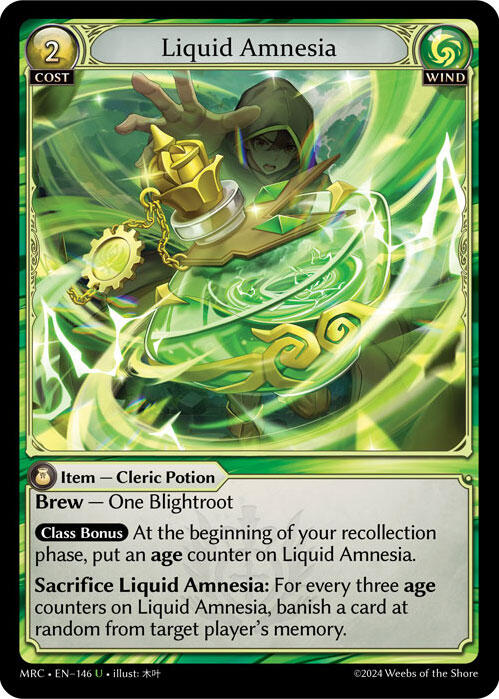 Liquid Amnesia (146) [Mercurial Heart] | Card Merchant Takapuna