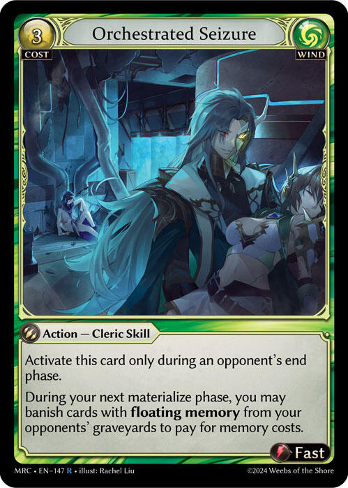 Orchestrated Seizure (147) [Mercurial Heart] | Card Merchant Takapuna